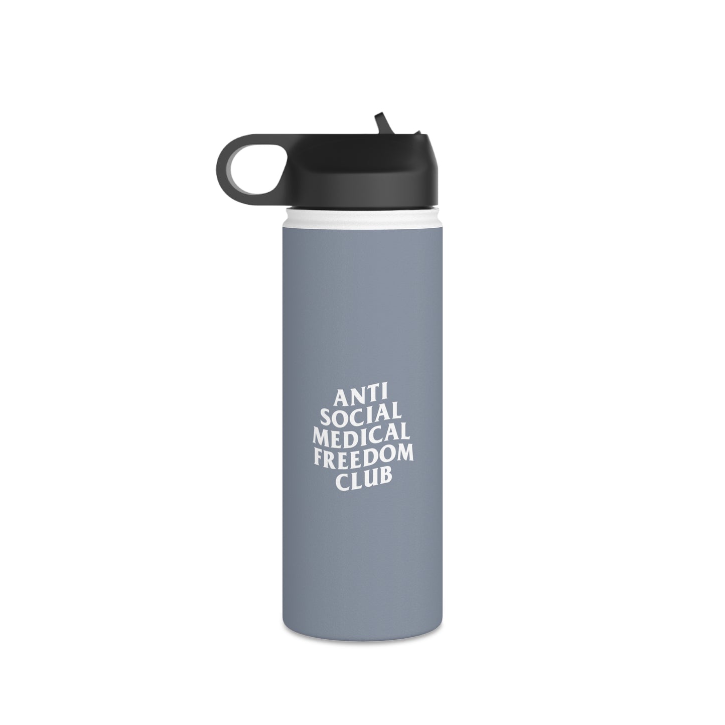 Anti Social Medical Freedom Club Stainless Steel Water Bottle