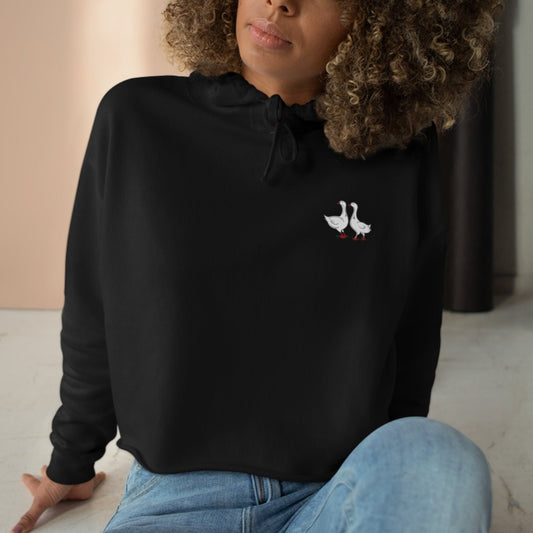 Silly Goose Club Crop Hoodie