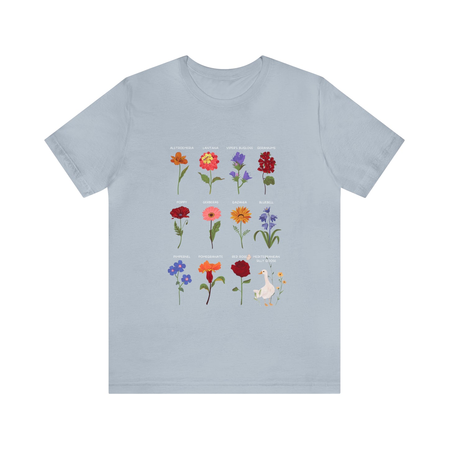 SIlly Goose & Flowers T-Shirt