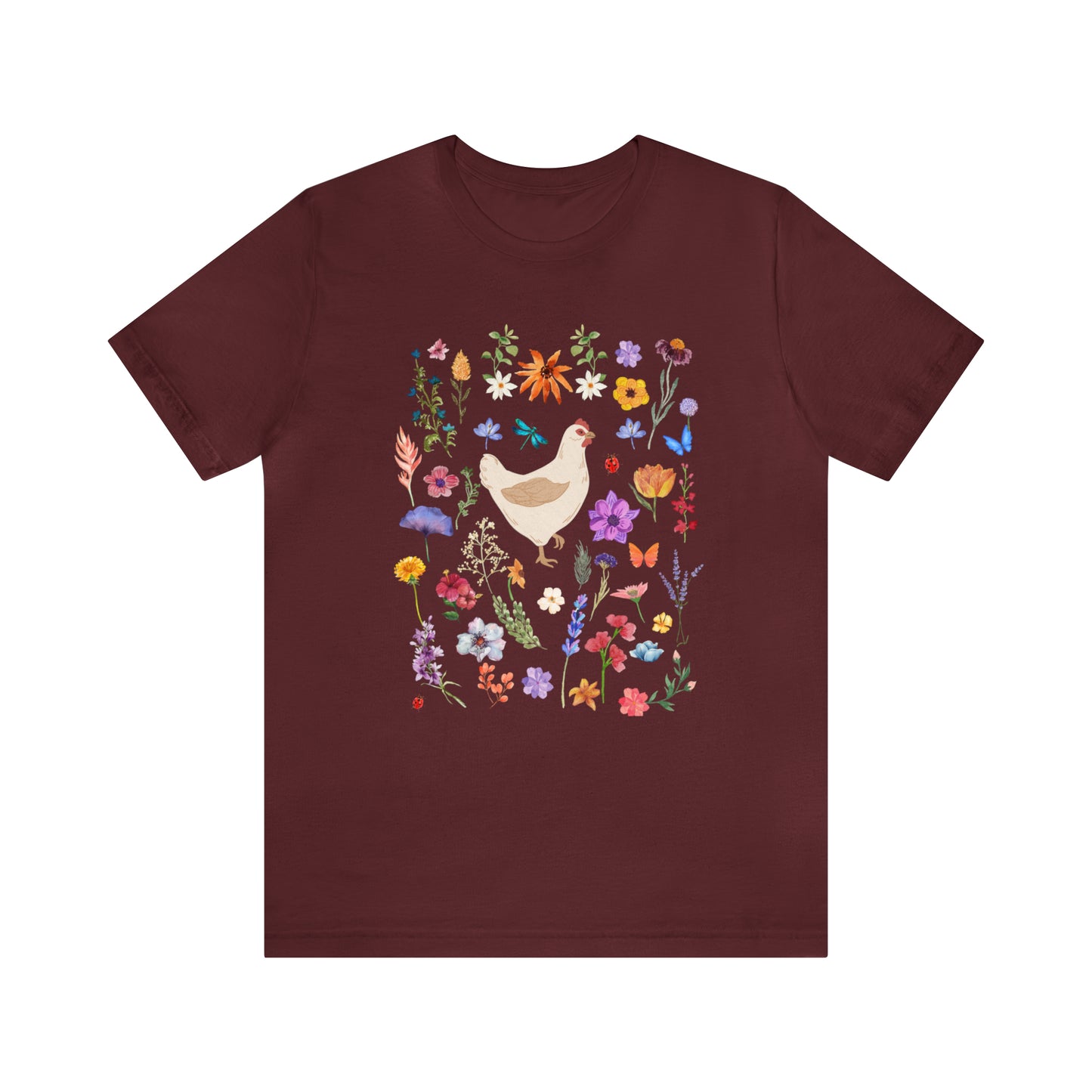 Chicken Flower Field T-Shirt