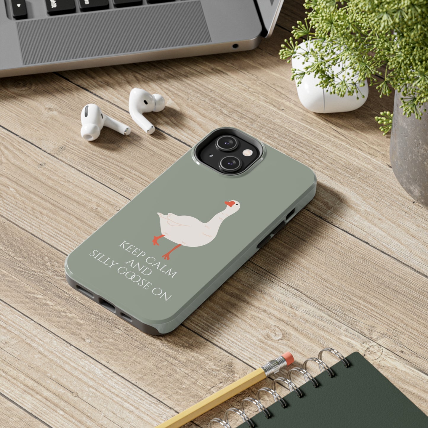 Silly Goose iPhone Case Tough Phone Case