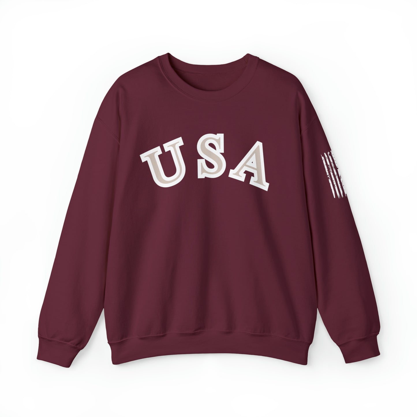 USA, Unisex Heavy Blend Crewneck Sweatshirt