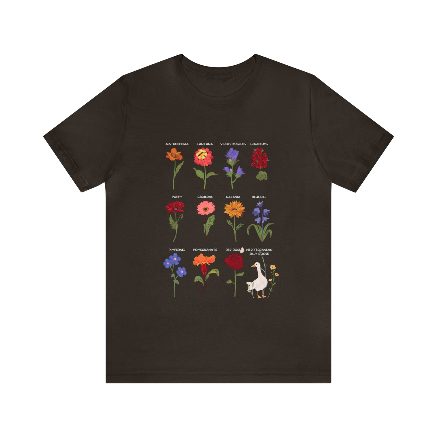 SIlly Goose & Flowers T-Shirt