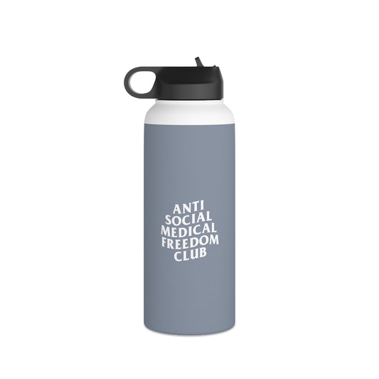 Anti Social Medical Freedom Club Stainless Steel Water Bottle