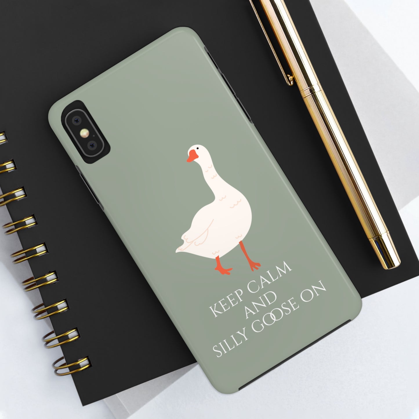 Silly Goose iPhone Case Tough Phone Case