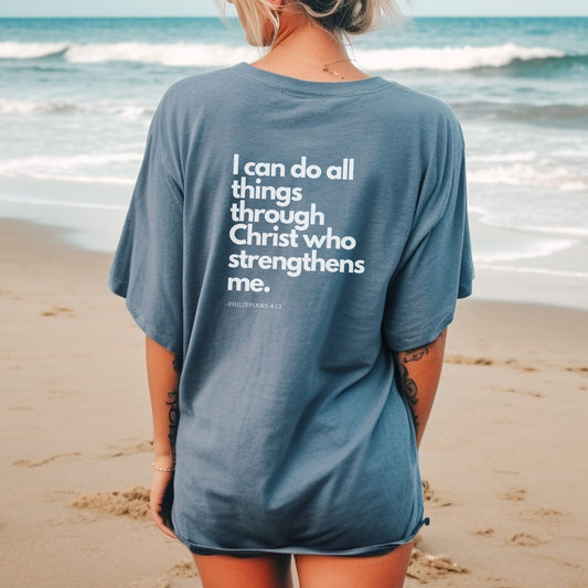 I Can Do All Things Through Christ, Heavy Weight T-shirt